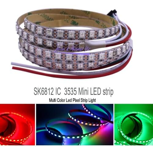 WS2812B 3535/5050 Individually Addressable RGB Led Strip 60leds/m 144leds/m 4mm/5mm/7mm Width PCB SK6812 RGB Pixels Led Light
