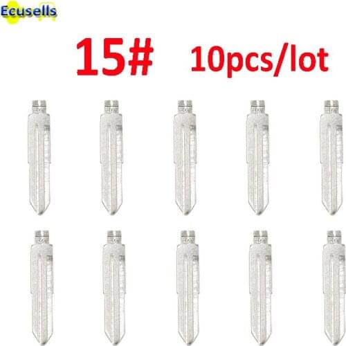 10pcs/lot fly key NO.15 For Chevrolet Spark for Buick/kia/Hyundai Remote Car flip Left Key Blade Blank Keyless Entry System 15