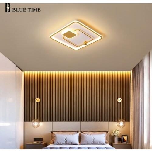 Round Square LED Ceiling Light For Living Room Bedroom Dining Room Kitchen Decor Lights Home Lighting Modern Ceiling Lamps