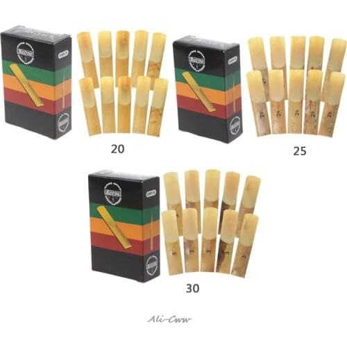 Hot 10pcs Eb Alto Saxophone Reeds Strength 2 2.5 3 Sax Woodwind Instrument Parts