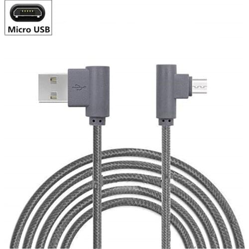 Nylon Charger Cable for ZTE Blade S6 L3 X3 V9 Vita Nubia N3 Z11 Z9 Mini Angle Head Data Wire for Lumia 630 520 730 930