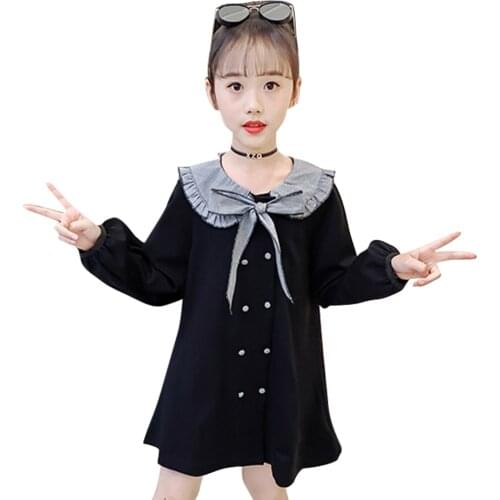 Dresses For Girls Plaid Pattern Girls' Dresses Patchwork Kids Dresses Teenage Girls Costumes Kids 6 8 10 12 14