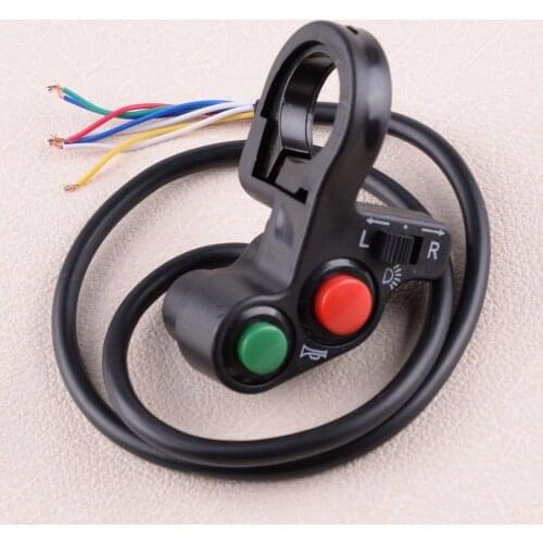 DWCX Motorcycle Scooter Dirt ATV Quad Bike Offroad Horn Turn Signal Light Handlebar On Off Light Y5 7/8" Controller Switch