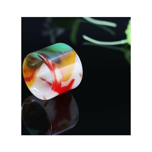Xinjiang golden silk jade colorful jade finger thumb ring