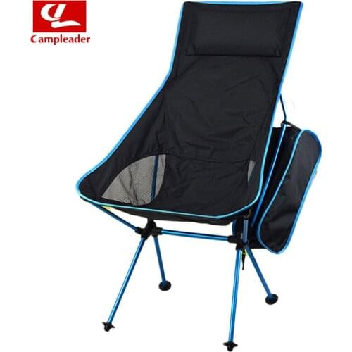 Camping moon chair foldable chairs Aluminum alloy material of large outdoor folding chair fishing chair Extended deck chair