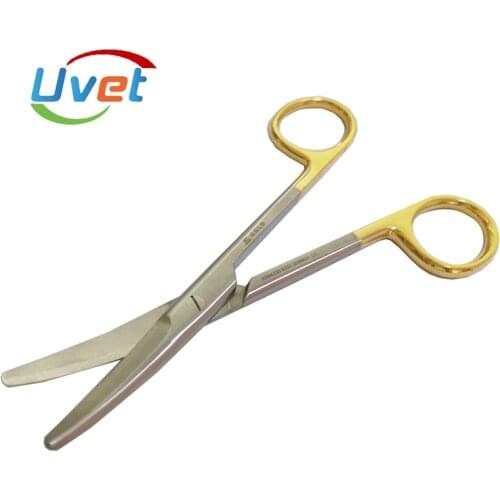 Uvet 10pcs Medical surgical scissors stainless steel round head 14.2cm nurse scissors