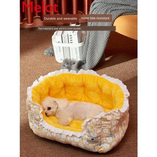 Kennel Winter Warm Small and Medium-Sized Teddy Removable and Washable Cat Nest Four Seasons Universal Cat Dog Mat Pet Supplies