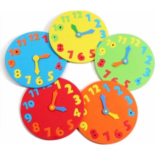 1PC Foam Number Clock Puzzle Clock Learning Toys Early Education Fun Jigsaw Puzzle Game For Children 1-6 Years Party Gifts toy