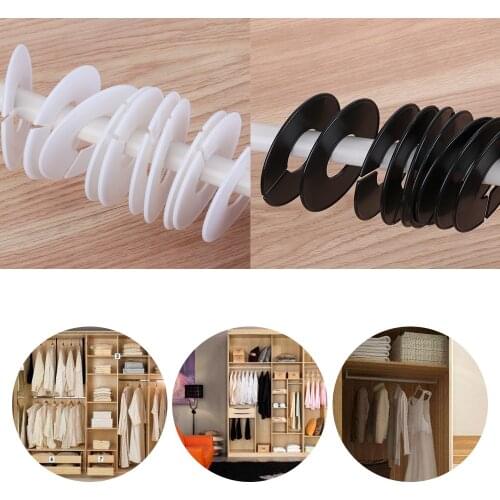 10PCS/Lot DIY Clothing Size Dividers Round Hangers Closet Dividers for Clothes Stores or Home White Blank Dividers