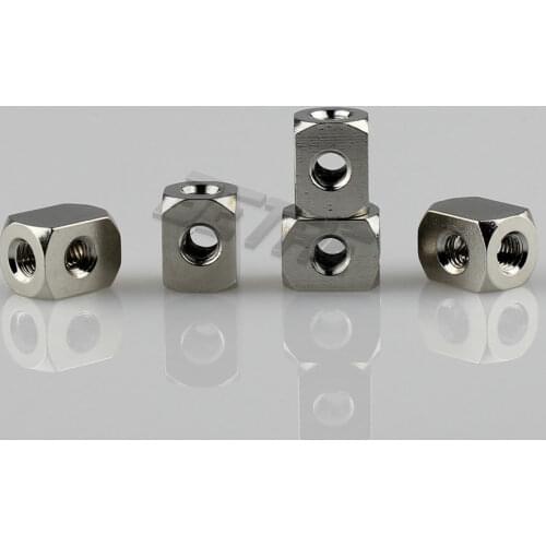 10 Pieces M-5ZA/ M5 Brass 4 Way Union Pneumatic Hose Connector 13*10*10 M5