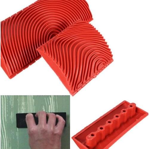 2pcs/set Imitation Wood Graining Brush Roller Brush Wall Painting Tool 3 Inch 6 Inch Wall Texture Art Painting Tool Set