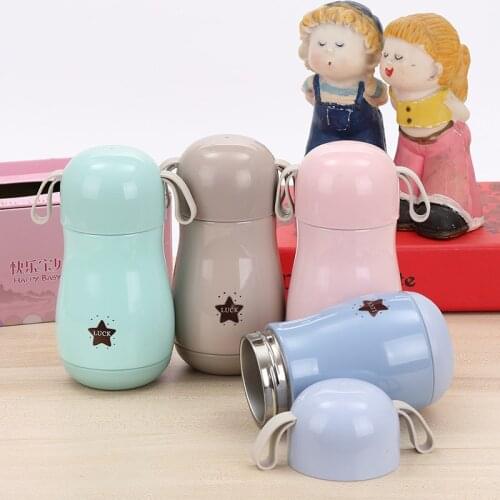 300ml Baby Feeding Cup Stainless Steel Milk Thermos for Children Insulated hot water Bottle leak-poof thermal Cup
