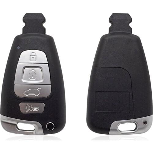 4 Buttons Car Keyless Remote Key Shell for Hyundai Veracrus Intelligent Smart Key Case Smart Key Cover With key Blade