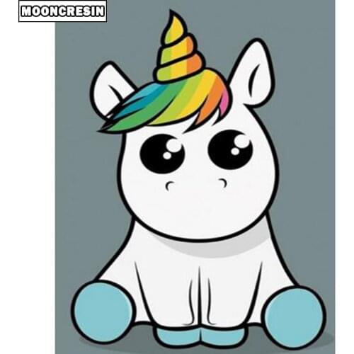 5D Diy Diamond Painting Unicorn Needlework Full Diamond Embroidery Cartoon Cross Stitch Mosaic Arts Child Gift Home Decoration