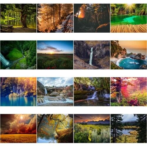 5D DIY Square Diamond Painting Autumn Natural Scenery Rhinestone Embroidery Accessories Cross Stitch Kit Home Decor Living Room