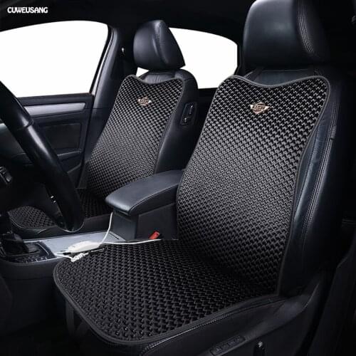 CUWEUSANG 12V Heated car seat cover for Peugeot 407 4008 307 206 5008 3008 607 2008 508 308 408 301 201 auto styling accessories