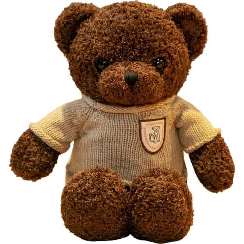 Childrens Plush Toy Cartoon Cushion Soft Teddy Bear Stuffed Animal Sleeping Companion Doll Christmas Birthday Gift