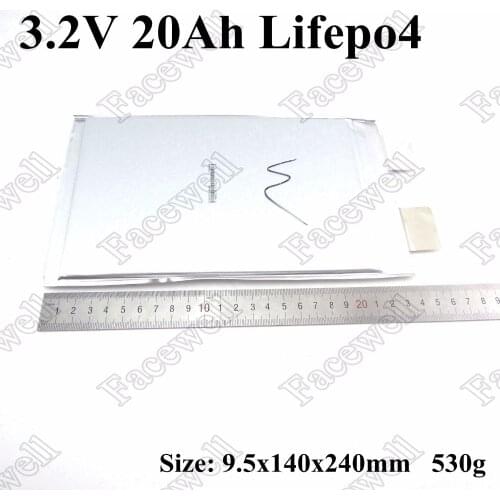 12pcs Brand lifepo4 3.2v 20ah high discharge 60A lifepo4 10ah for power cell diy pack 12v 24v 36v lifepo4 electric bike tool