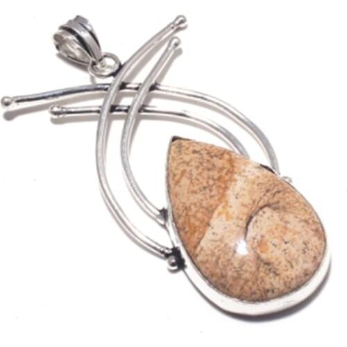 Picture Jaspers Silver Overlay over Copper , 68 mm, P7187