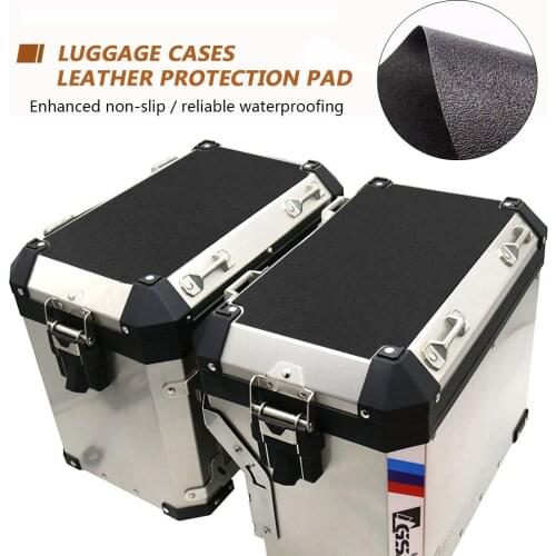 For BMW R1200GS LC Adventure R1250GS Motorcycles PVC leather Side Case Pads Pannier Cover Set Luggage Cases R 1200 GS