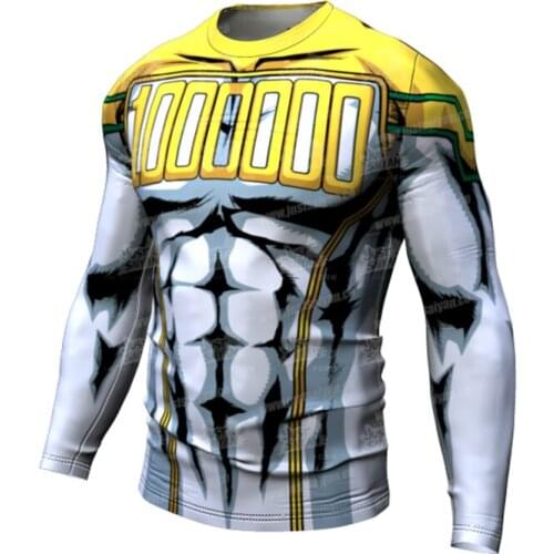 Compressie Running T-shirt Fitne Strakke Lange Mouwen Sport T-shirt Training Jogging Shirts Gym Sportkleding Snel Droog Rashgard