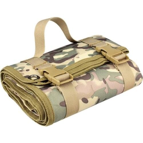 Outdoor Hunting Roll-Up Shooting Mat Non-Padded Waterproof Shooting Hunting Cleaning Mat for Shot Outdoor Sports