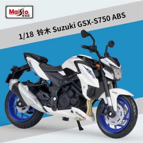 Halolo Maisto 1:18 Suzuki GSX-S750 ABS Model Car Simulation Alloy Motorcycle Metal Toy Car Childrens Toy Gift Collection