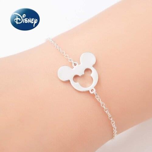 2021 New Disney Hot Sale Fashion Bracelet Hollow Mickey Cartoon Image Lady Charm Jewelry Jewelry for Women Trend Luxury Gift