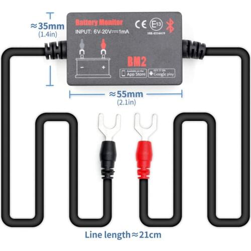 Battery Monitor BM2 On Phone APP Bluetooth 4.0 Device All Car 6-20V Battery Tester
