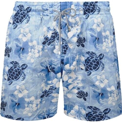 Vilebre MEN SWIMWEAR HERRINGBONES TURTLES Newest Summer Casual Shorts Men Fashion Style Mens Shorts bermuda beach Shorts quin557