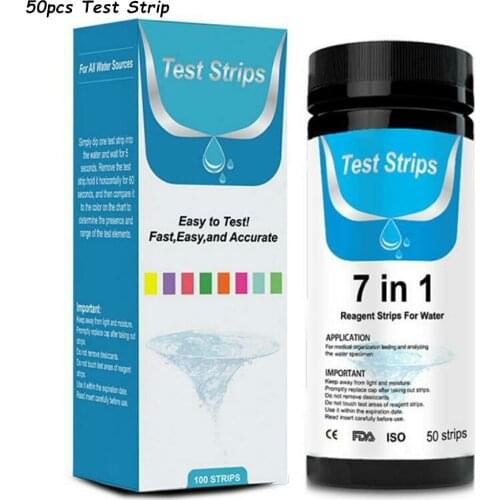 Tropical Aquarium 7 In 1 Test Strip Kit For Testing PH Of Nitrite Nitrate Chlorine And Bromine KH GH NO2 NO3