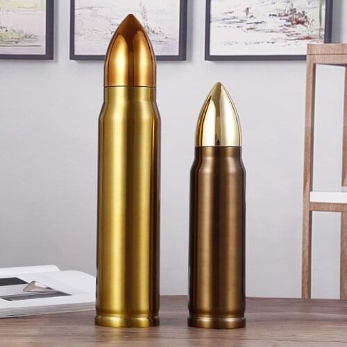 New Lnsulation Cup Creative Bullet Insulation Cup Stainless Steel Lnsulation Cup Personalized Water Cup Gift Cup Cannonball Cup