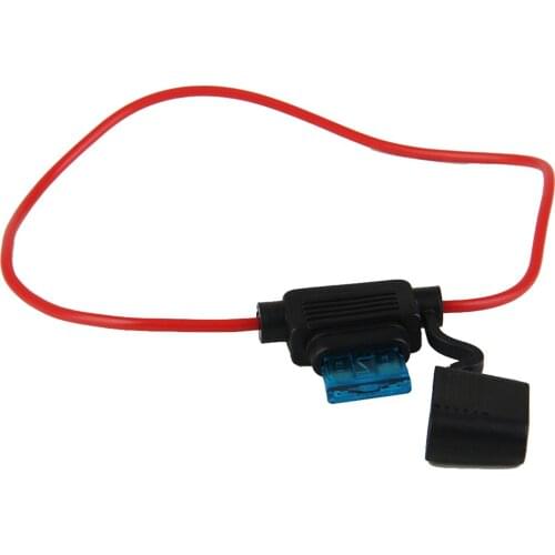 New Standard Blade Fuse Holder Splash Proof For 12V 15A Fuses Car Bike
