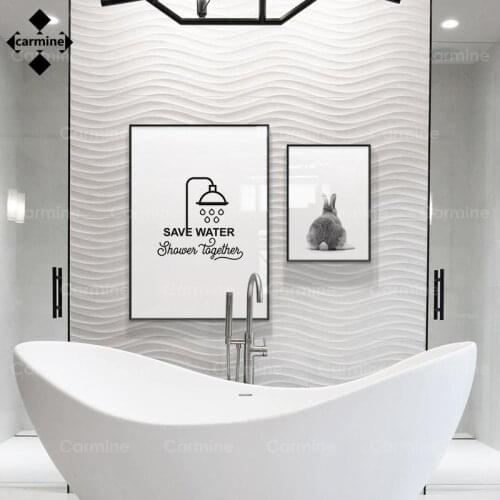 Bathroom Quotes Poster Toilet Wc Picture Funny Wall Art Canvas Painting Nordic Humour Poster and Print Bathroom Frameless Decors