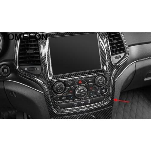 TOMEFON For Jeep Grand Cherokee 2014 2015 2016 2017 2018 Interior GPS Navigation Frame Cover Trim ABS Car Styling Overlay 1pcs