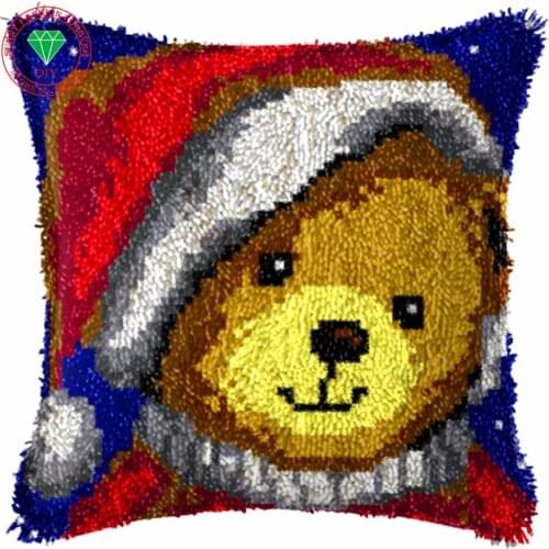 Needlework cushion Hobby Craft Diy pillowcase embroidery Patchwork Yarn carpet embroidery Latch hook rug kits Thread embroidery