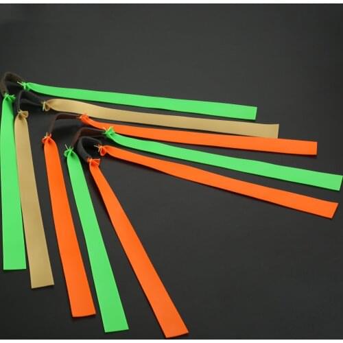 0.85mm 10pcs High Quality Slingshots Rubber Band 0.85mm Thickness Slingshot Flat Elastic Rubber Band Hunting Catapult Shooting