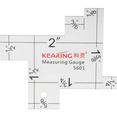 1pc 2 "Mini Measuring Gauge Scale for Sewing Quilting Measurement