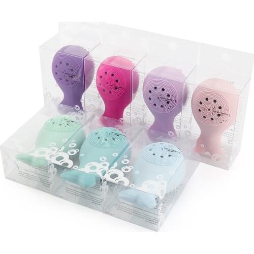 1Pc Silicone Face Cleansing Brush Face Cleanser Pore Cleaner Exfoliator Face Scrub Face Washing Brush Skin Care Products TSLM2