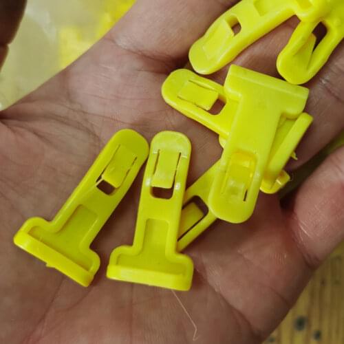 KE LI MI 100 Pcs Long Car Body Trim Fastener Clips Exterior Retainer Rivet Yellow