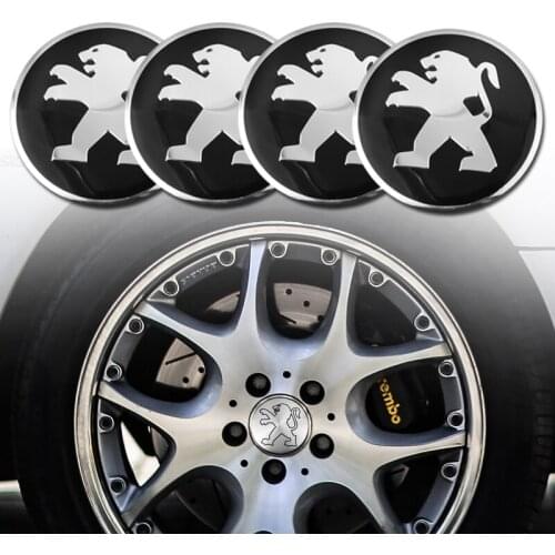 4pcs 56mm Rabbit Car Wheel Center Hub Caps For Peugeot 206 307 308 207 3008 208 407 508 2008 5008 301 406 408 607 4008