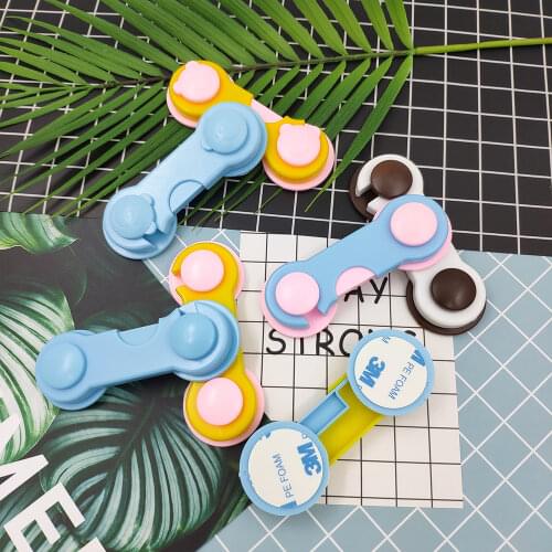2Pcs 5Pcs Drawer Lock Door Cabinet Cupboard Refrigerator Toilet Baby Safety Locks Protection For Child Infant Security Kid Safe