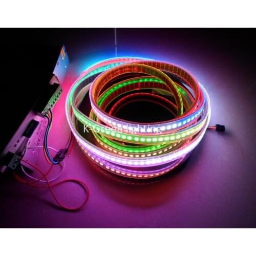 5mX High quality APA102 addressable led digital strip 144Pixel/m 144leds/m ;DC5V, black PCB free shipping