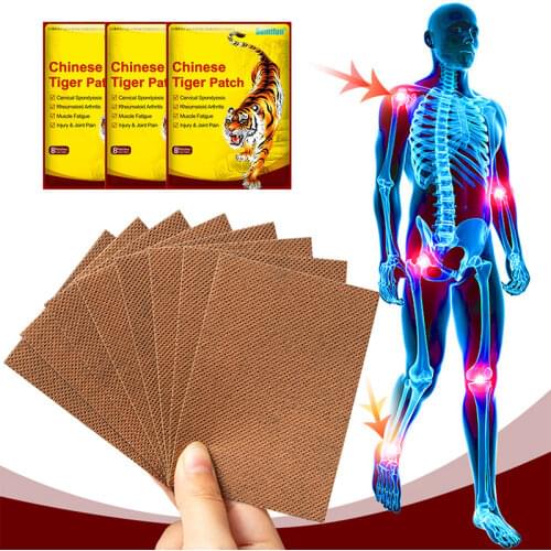 8pcs Pain Patch Chinese Tiger Plaster Knee Joint Pain Relief Patch Breathable Knee Joint Body Massage Plasters
