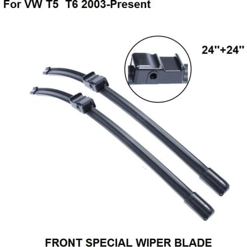 Car Accessories Windscreen Wiper Blades For VW T5 / T6 2003-Present 24''+24'' Set Windshield Rubber