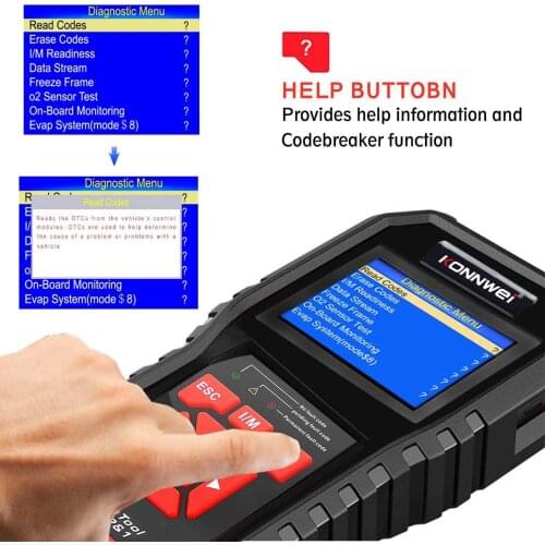 KW850 Car Diagnostic Scanner Tool Car Scanner Black Professional Smart