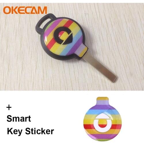Car Key Shell Sticker Remote Control Key Modification Accessories For Smart 451 fortwo forfour Car Styling