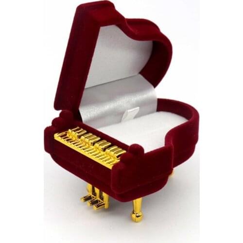 3 in 1 Velvet Necklace Ring Earrings Box Present Jewelry Packaging Gift Box For Wedding Engagement Display Holder Storage