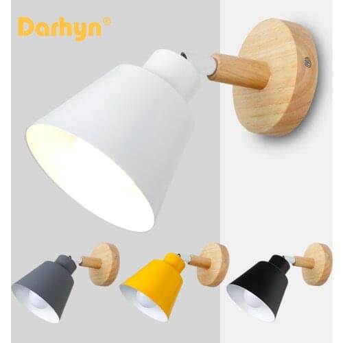 DARHYN Nordic Modern Minimalist Wall Lamp Bedside Table Bedroom Wall Lamps Interior Decoration LED Sconce Lamp E27 110V / 220V