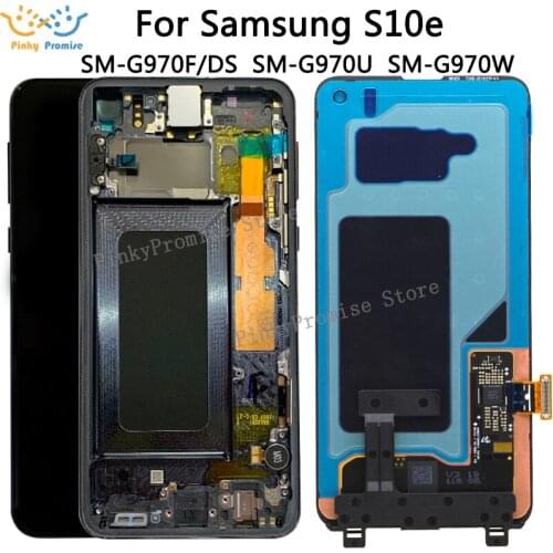 For Samsung Galaxy S10 e LCD G970F/DS G970U G970W SM-G9700 Display with frame Touch Screen Digitizer For SAMSUNG S10e lcd